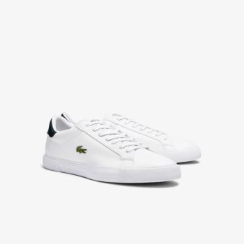 Lacoste Lerond Plus Leather Sneakers - Tenisky Pánské Bílé | CZ-OH0U4b